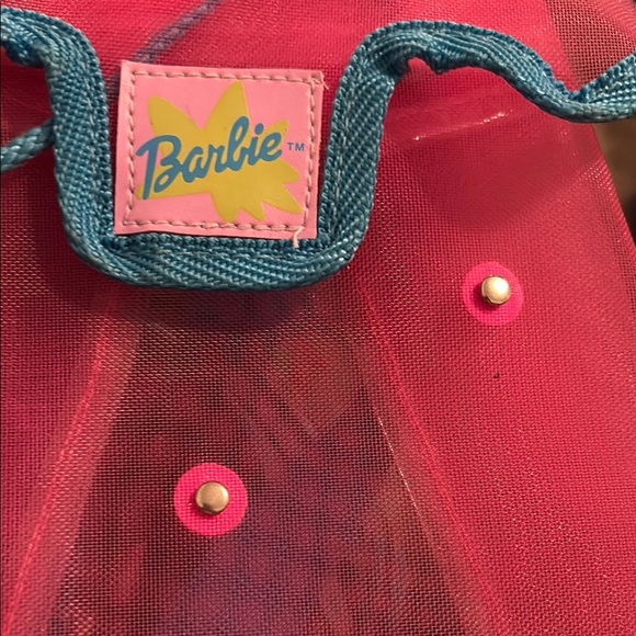 Vintage Y2K Barbie Pink and Blue Kids Backpack - Picture 4 of 4
